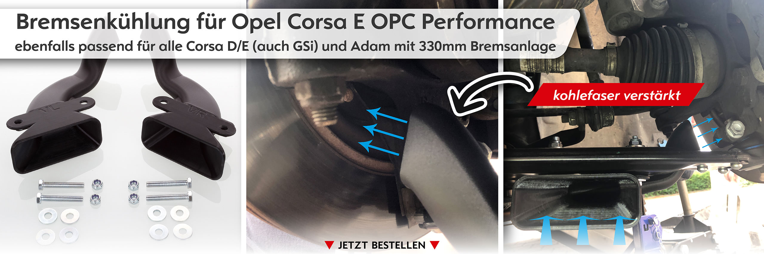Bremsenkühlung – Opel Corsa E OPC Performance