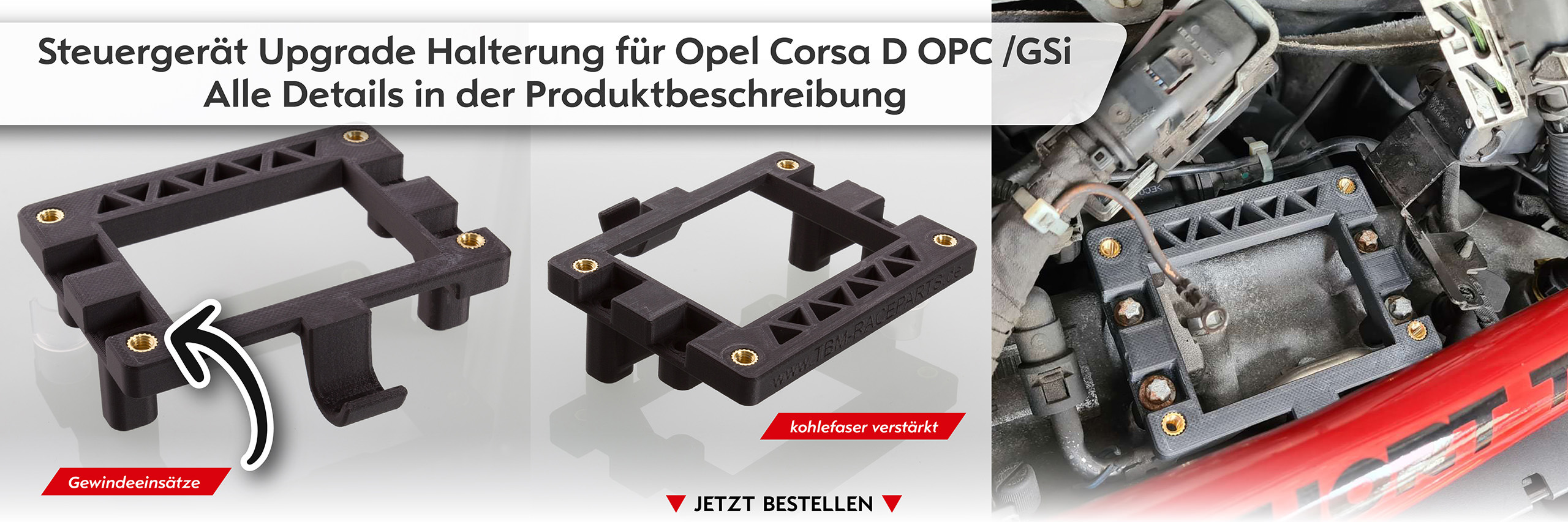 Steuergerät Upgrade Halterung Opel Corsa D OPC & GSi